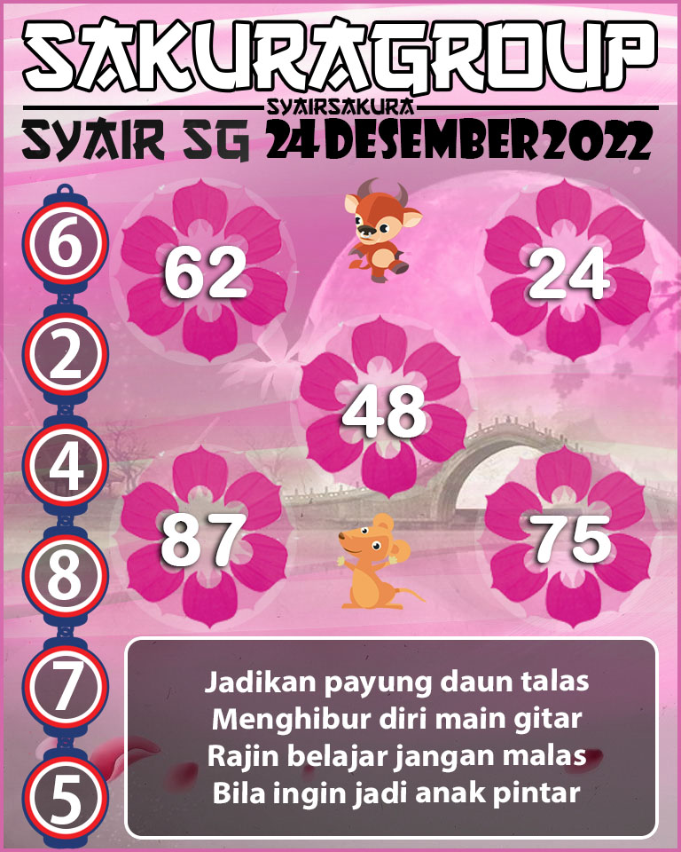 Syair SGP Hari ini 24 Desember 2022