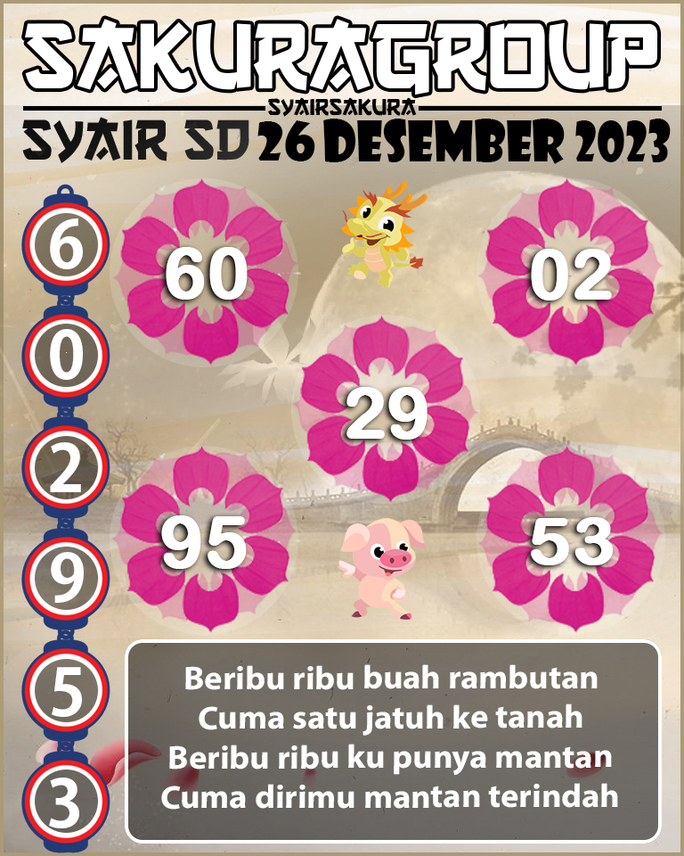 SYAIR SDY HARI INI 26 DESEMBER 2023