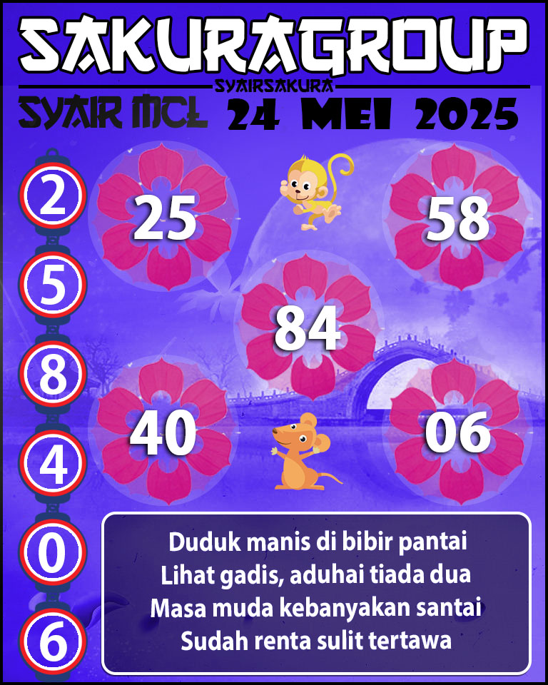 PREDIKSI SYAIR TOGEL MACAU LOTTERY 24 MEI 2025