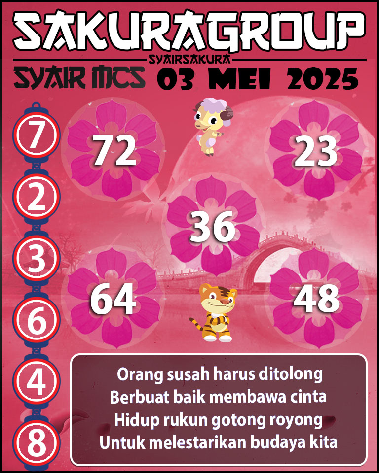 PREDIKSI SYAIR TOGEL MACAU SWEEP 03 MEI 2025