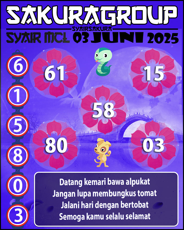 PREDIKSI SYAIR TOGEL MACAU LOTTERY 01 JUNI 2025