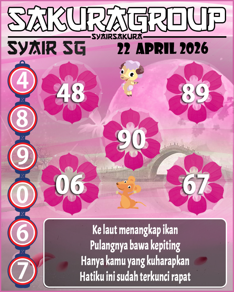 PREDIKSI SYAIR TOGEL SINGAPORE